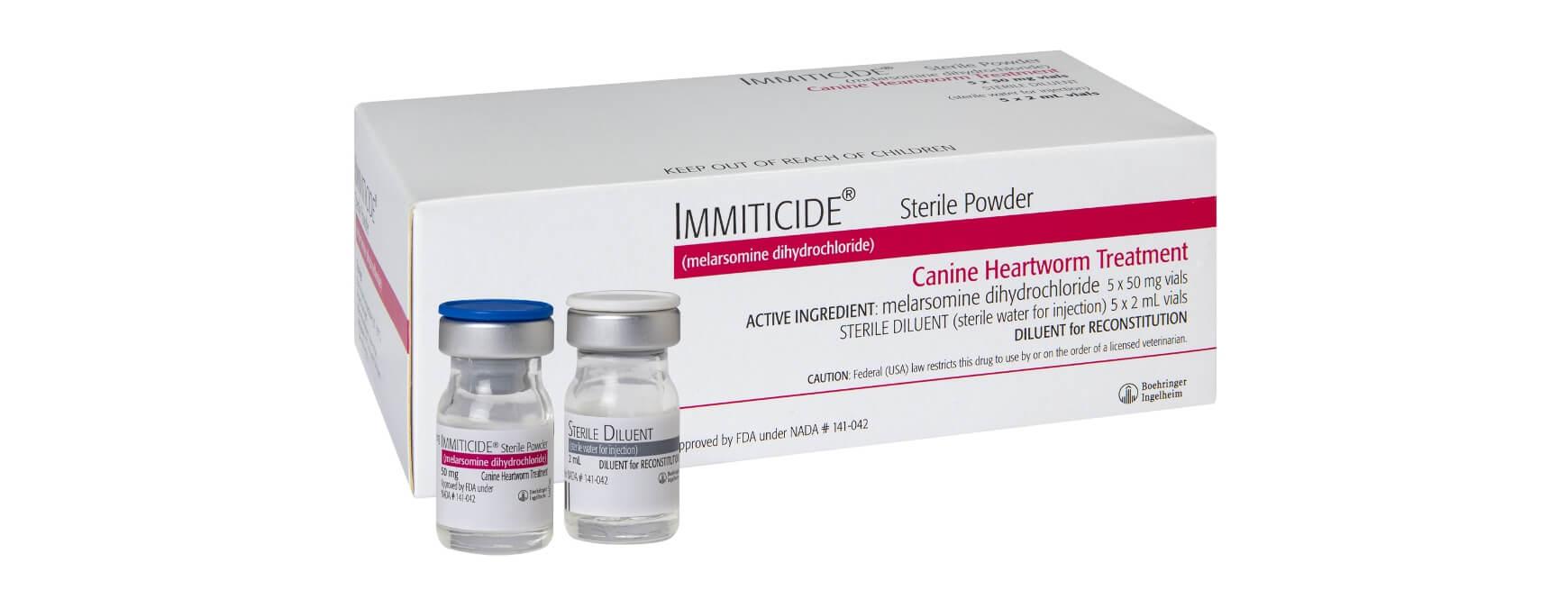 Injectable heartworm outlet medication